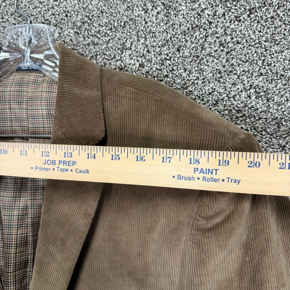 Saddlebred Blazer Mens 46R Brown‎ Corduroy Cotton Two-Button Sport Coat Jacket
